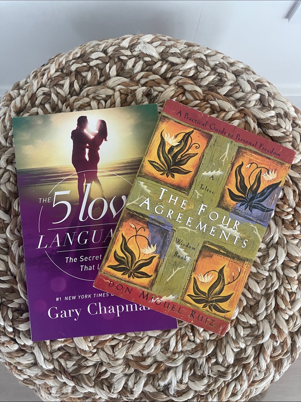 The 5 Love Languages & The Four Agreements - Set in Purple, Green, Orange